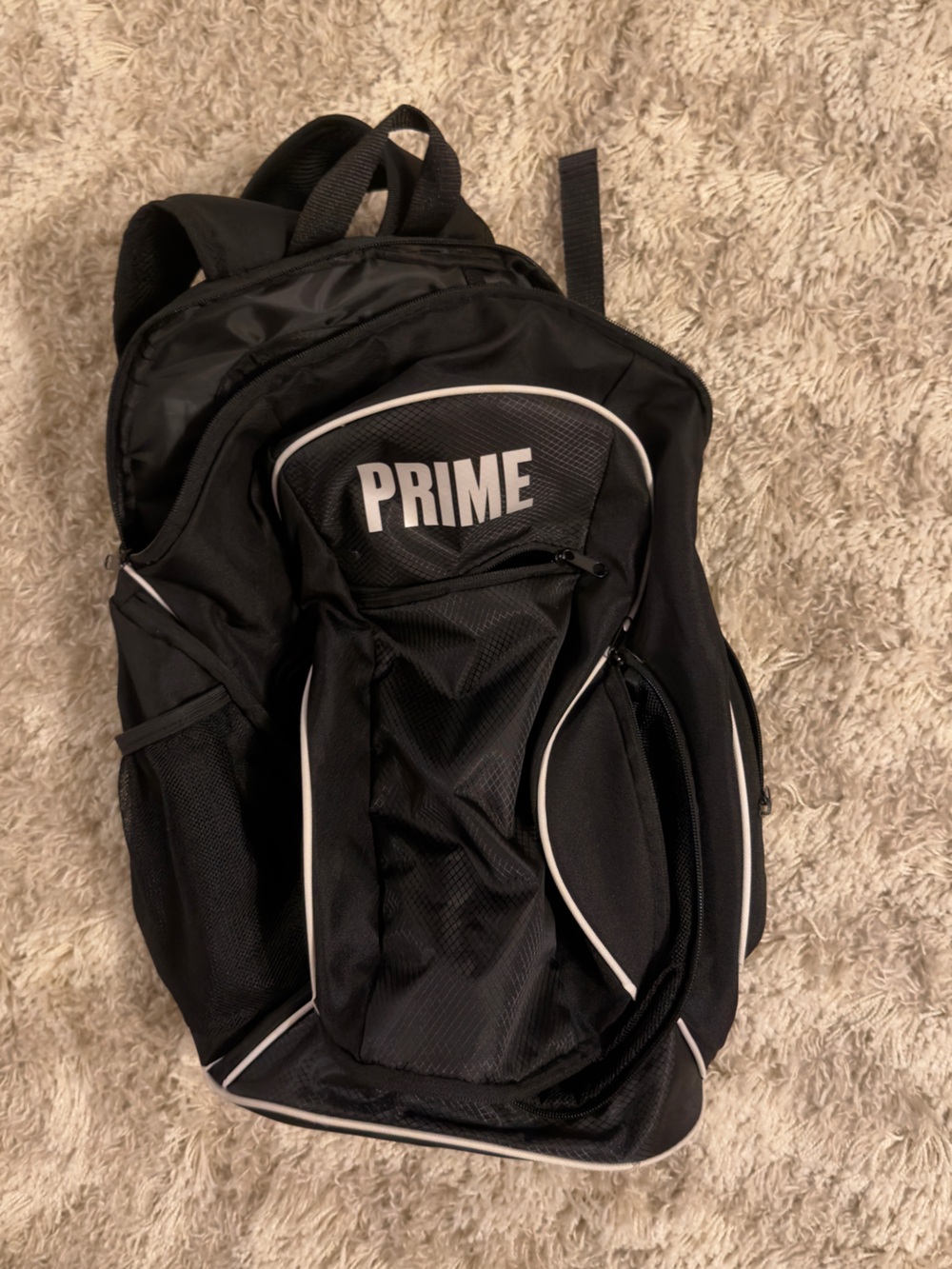 Black Sports Soccer Backpack